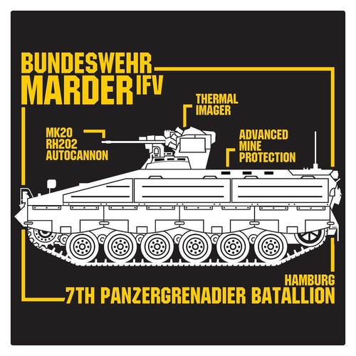 Bundeswehr Marder Cutting Sticker