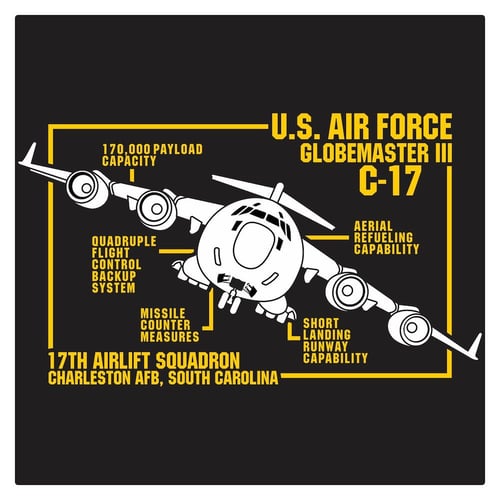 US Air Force C-17 Globemaster III Cutting Sticker