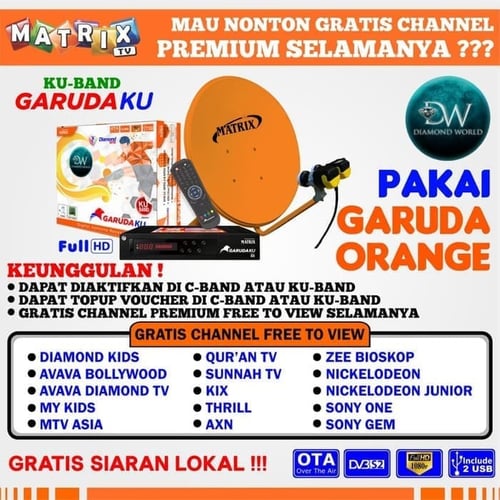 Receiver Matrix Garuda Ku Orange