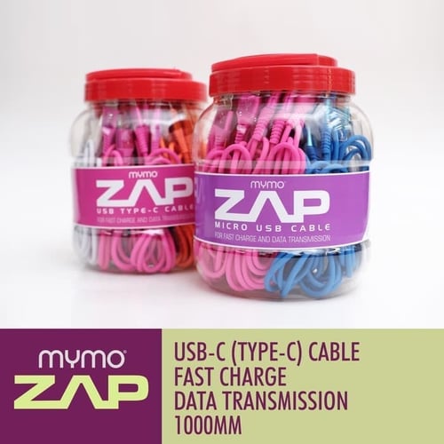 Kabel Data USB TYPE C MYMO ZAP Fast Charging 2.4A 1 Toples@30pcs