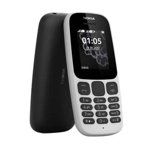 Nokia 105 Dual Sim 2017 Handphone - White