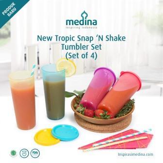 New Tropic Snap N Shake Tumbler Biru Muda