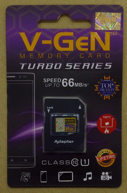 VGEN Micro SD Turbo Series 64GB