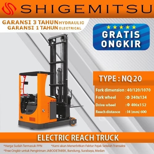 Electric Reach Truck Shigemitsu - NQ20