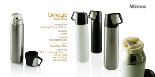 Tumbler Vacuum Flask Stainless - Omega Vacuum Flask