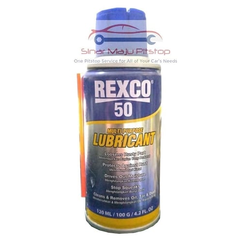 Rexco 50 Multi Purpose Lubricant 120 Ml - Foam Pelicin & Pembersih & Pelumas Serbaguna Setara WD40 WD-40 Original Made In USA