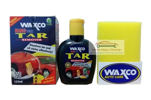 Waxco Nano Tech Tar Remover 125 Ml BONUS BUSA SPONGE - Cairan Wax Pembersih Eksterior Body Mobil Dari Kotoran & Debu Jalanan