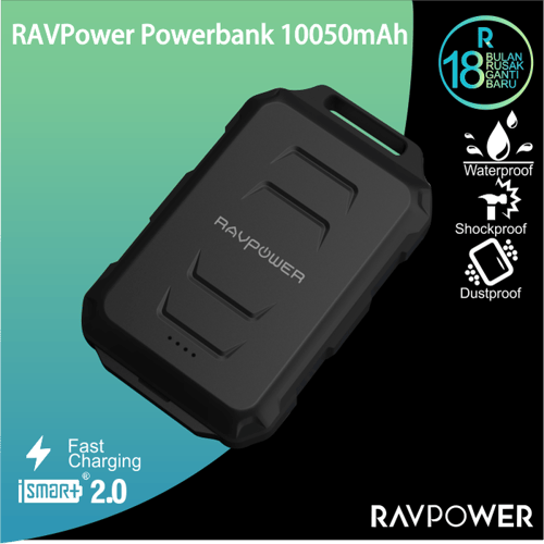 RAVPower Powerbank 10050mAh Hitam RP-PB044
