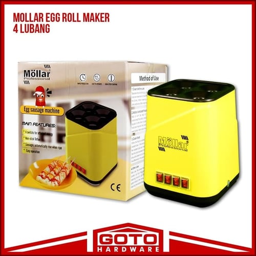 Mesin Sosis Telur Sostel Listrik Egg Roll Sausage 4 lubang MOLLAR
