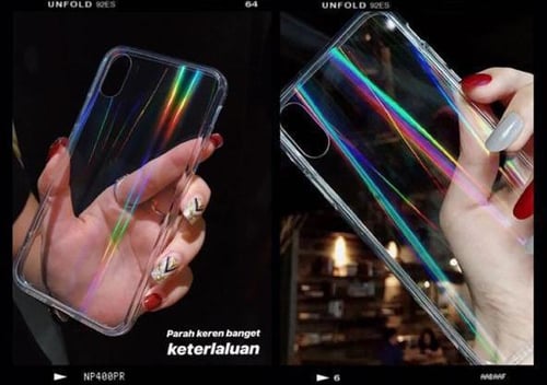 Case Fuze Clear Rainbow iPhone 6, 6 Plus, 7, 7 Plus, 8, 8 Plus X, XR, XS Max