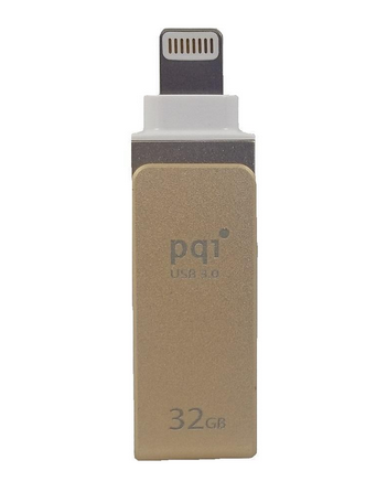 PQI iConnect Mini iPod, iPhone & iPad USB 3.0 - 32GB - Gold