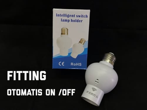 Fitting Lampu Sensor Suara Otomatis