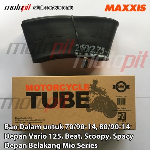 Maxxis TUBE 2.50/2.75-14 80/90-14 Ban Dalam Motor Vario Beat Scoopy Spacy Mio Sporty Smile Soul GT