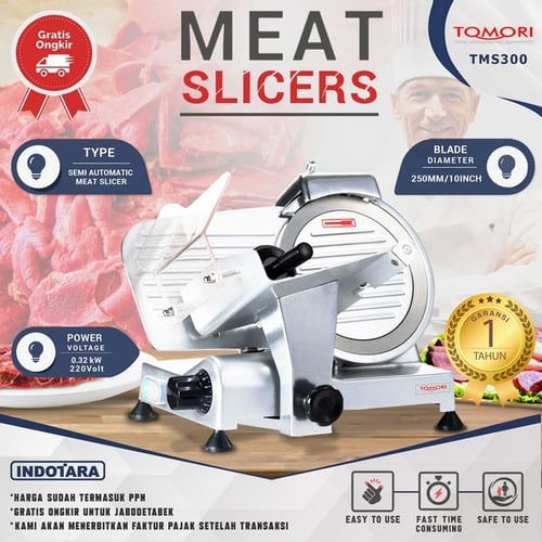 Mesin Pengiris / Pemotong Daging Tomori Meat Slicer TMS-300ES12