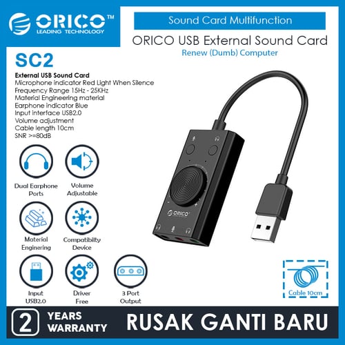 ORICO USB External Sound Card Multifunction - SC2