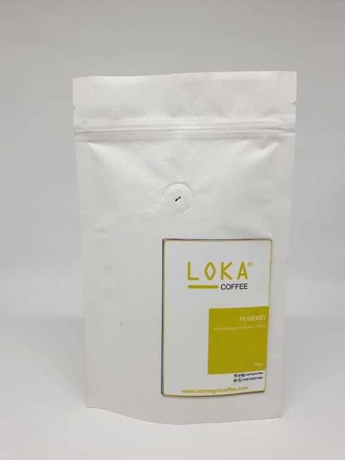 LOKA Coffee Arabica Gayo Peaberry 100gr - Biji / Bubuk