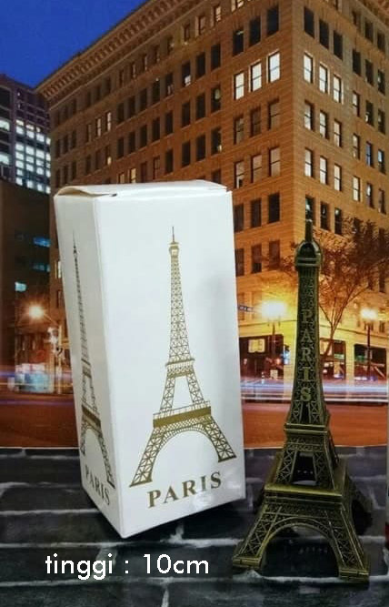 Miniatur Menara Eiffel Paris Perancis 10 cm