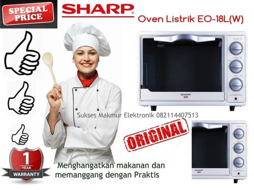 SHARP Electric Oven 18lt Eo-18l(W) White