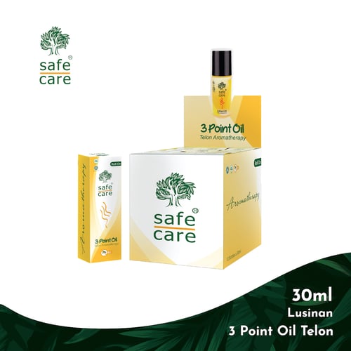 Safe Care 3 Point Oil Aromatherapy Roll On 30 ml - 1 Box @12 pcs
