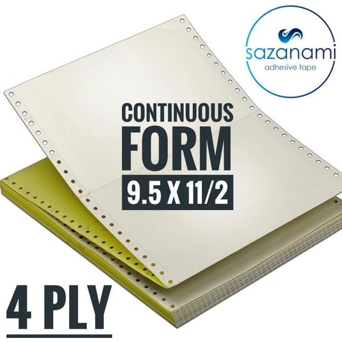 ELVINS Kertas 4 Ply Continuous Form 9.5 X 11/2