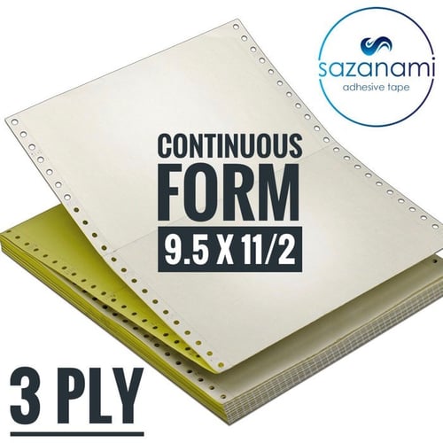 ELVINS Kertas 3 Ply Continuous Form 9.5 X 11/2