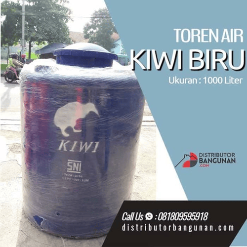 Toren Air, Tandon Air, Tangki Air Kiwi 1000 Liter Biru BANDUNG ONLY