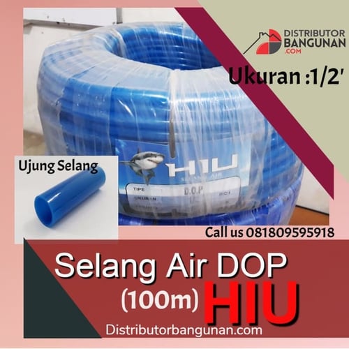 Selang Air Elastis DOP Warna U/ Kran Air Taman Fleksibel 1/2 Inch /Mtr