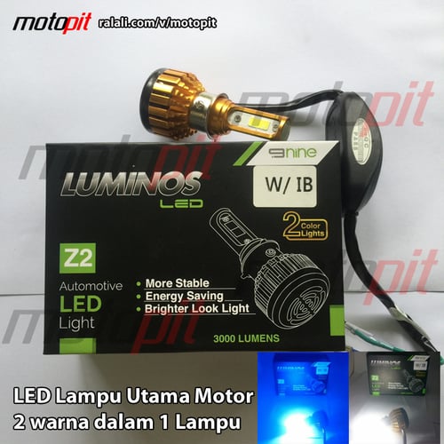 LUMINOS LED Z2 lampu utama motor M5 HS1 H4 H7 PUTIH ICE BLUE AC / DC