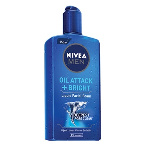 NIVEA Men Liquid Facial Foam Oil Attack + Bright 150ml