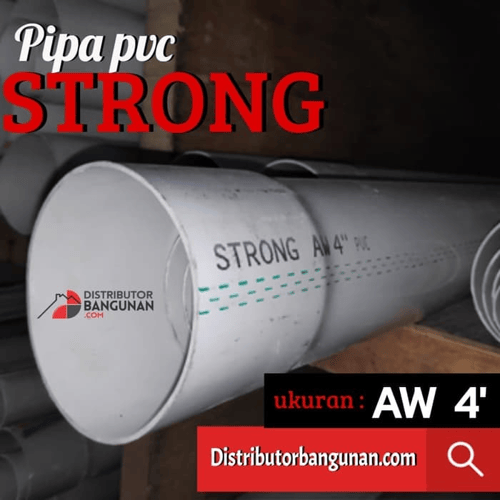 Pipa Pvc Pipa Paralon Resin Murni Strong 4 Type AW