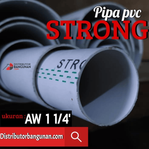 Pipa Pvc Pipa Paralon Resin Murni Strong 1 1/4 Type AW 0 Ulasan