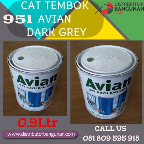 CAT TEMBOK AVIAN DARK GREY 951
