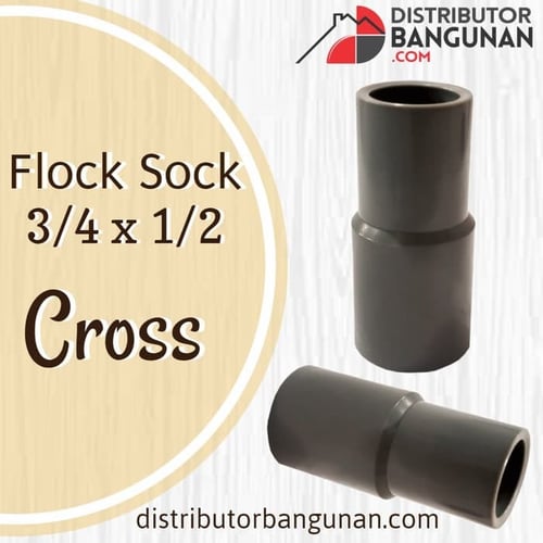 Flock Sock 3/4 x 1/2' CROSS