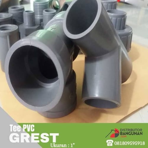 Distributor Bangunan Jual Fitting Pvc Sambungan Pipa Pvc Tee 1 Grest