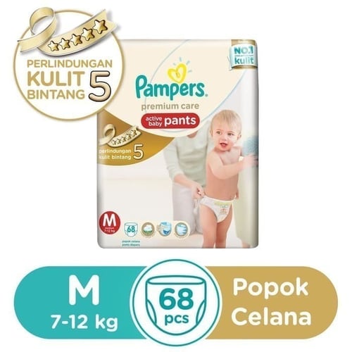 PAMPERS Popok Celana Premium Care M-68