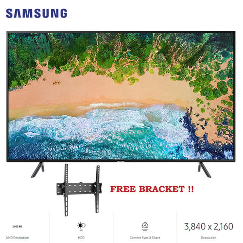 SAMSUNG Smart LED TV 50 Inch 4K UHD Digital - 50NU7090 FREE BRACKET