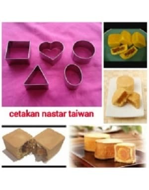 Cetakan Kue Kering Nastar Taiwan Biscuit Cookie Maker Ring Cutter Pie Per Set Isi 10