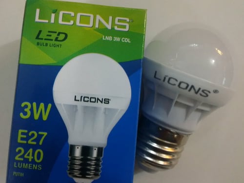LICONS Lampu LED Bulb 3 Watt