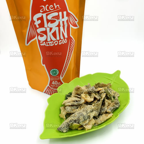 Aceh Fish Skin Salted Egg Original 40gr Free Bubble Wrap