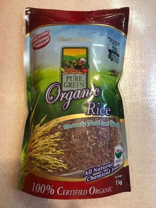 PURE GREEN Organic Rice Merah 1kg