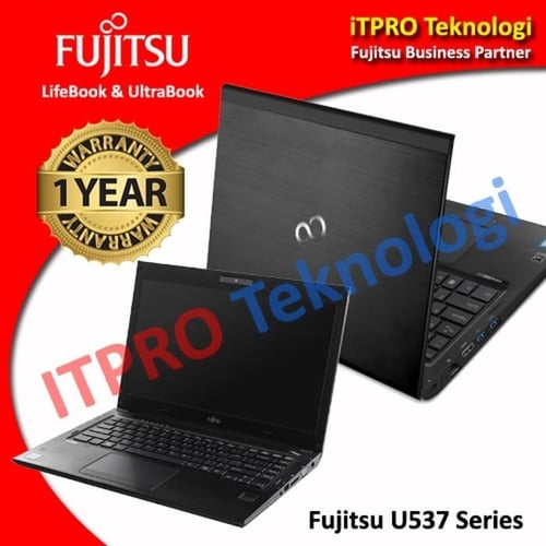 FUJITSU Ultrabook U537-030 - Ci5-7200U, 4GB, 128GBSSD+500GB, 13.3", W10, Black