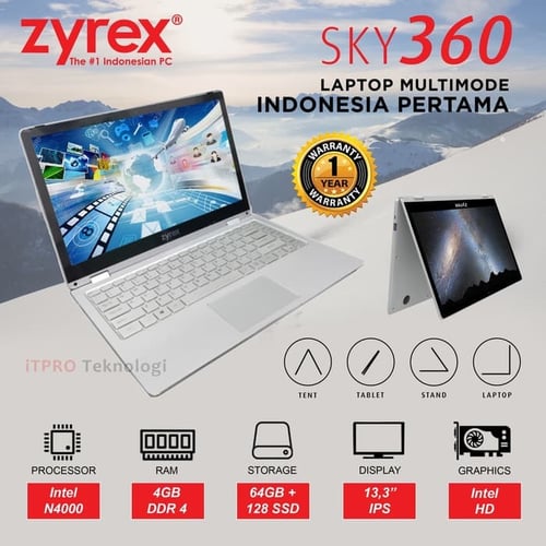 ZYREX Sky 360 Flip - Silver