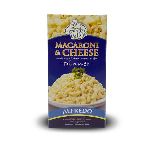 GREEN VALLEY Macaroni and Cheese Alfredo Sauce 24x200Gr/Ctn