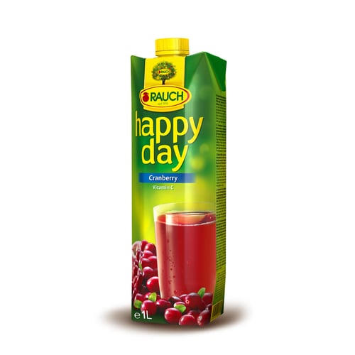 HAPPY DAY Fruit Juice Cranberry 12x1L/Ctn
