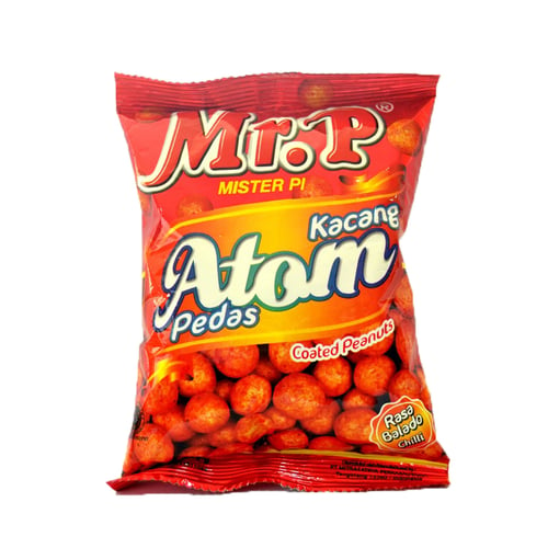MR.P Atom Coated Peanuts Spicy 3x10x200Gr/Ctn