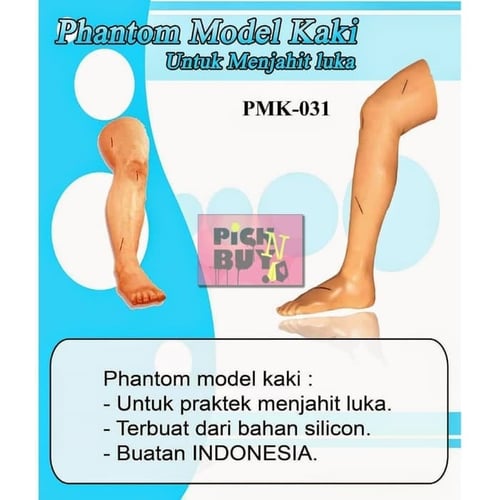 Boneka Manekin Phantom Alat Peraga Model Kaki Menjahit Luka [PMK-031]