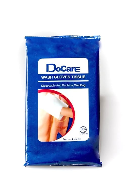 DOCARE Wash Gloves 4 Sheet Parfume
