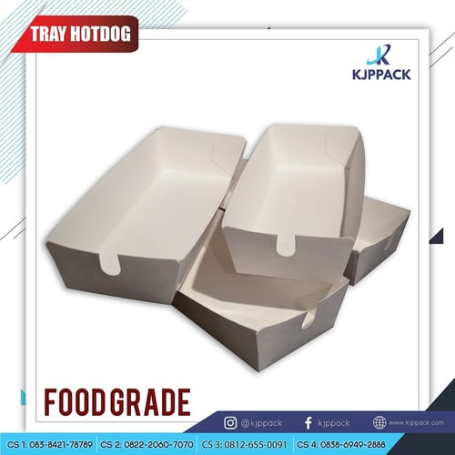 Tray Hotdog atau Sosis Foodgrade 100pcs