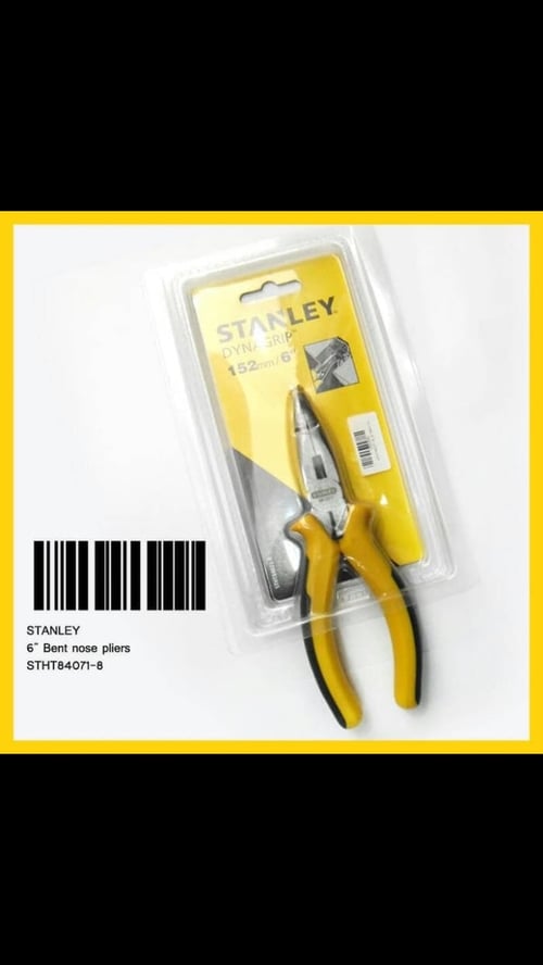 Tang 6" Dynagrip Bent Nose Pliers Stanley STHT84071-8