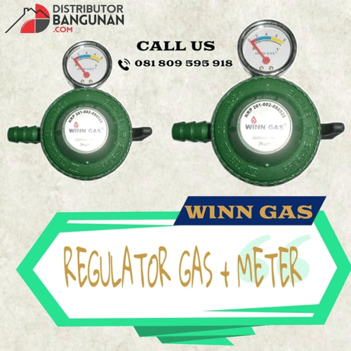 Regulator Gas Selang Gas Slang Gas Dengan Meteran WINN GAS